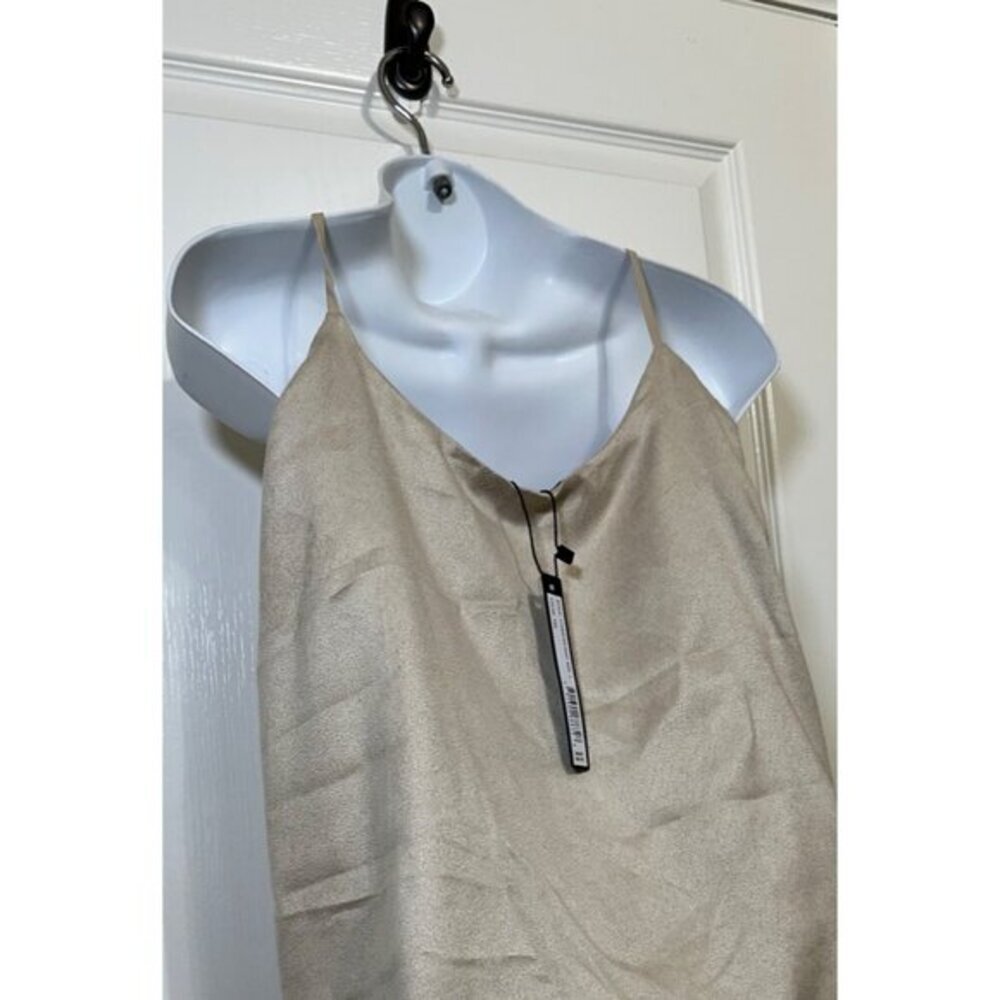 Harve Benard Gold Metallic Layered Sleeveless Cami Top, NWT Large - Picture 6 of 9